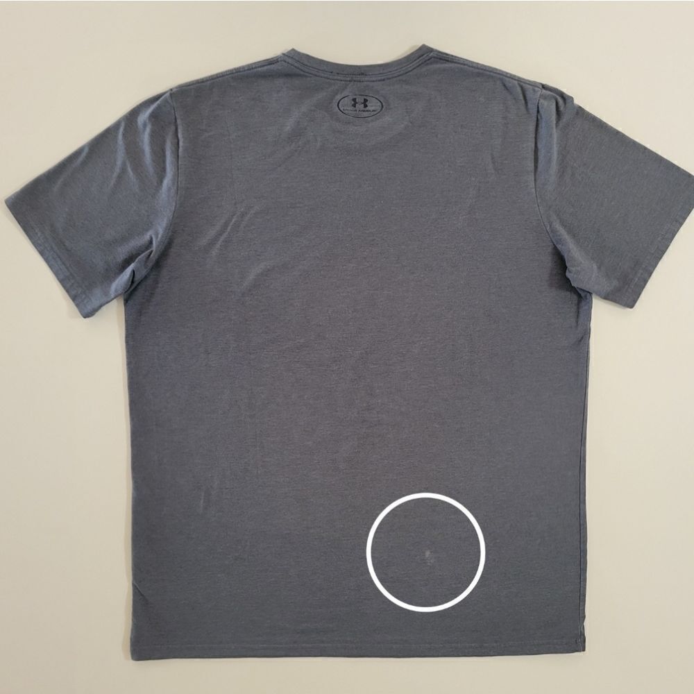 Under Armour Men's Gray Patriotic Heatgear Loose Fit Short Sleeve Tee - Picture 13 of 13